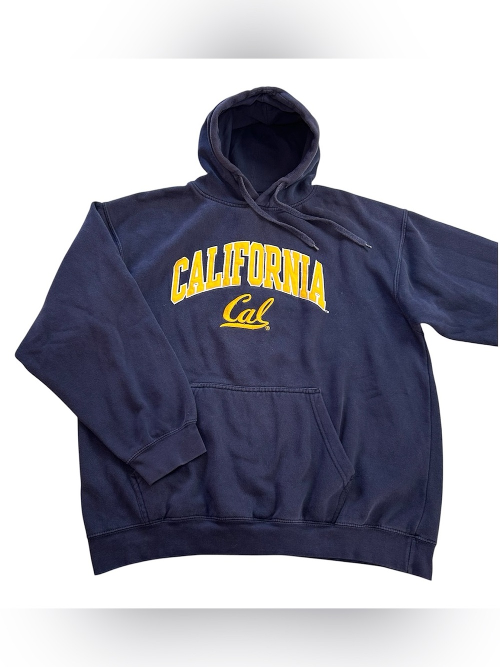Vintage Cal Berkeley Bears Men’s 2XL Genuine Stuff Hoodie Pullover Navy Blue